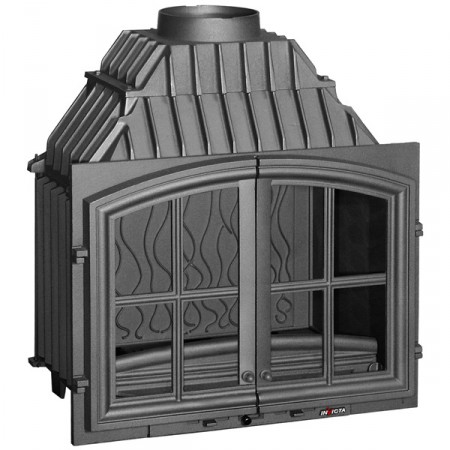 Wkład kominkowy INVICTA 700 DRZWI DZIELONE ref. 6271-44