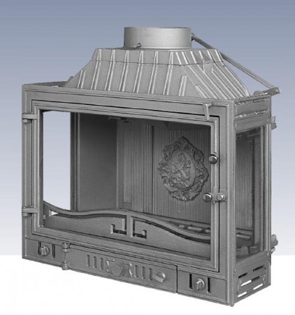Каминная топка Kaw-Met W3 трехсторонняя (Чугунные топки Kaw-Met)