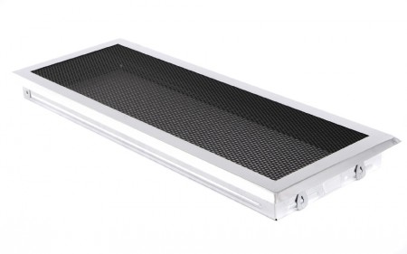 Kratka kominkowa 16x45cm chrom