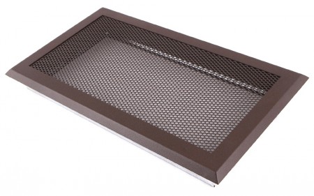 Kratka kominkowa 16x32cm brąz brokatowy
