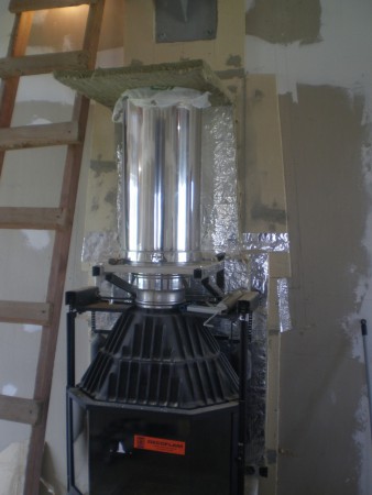 монтаж камина з термоватой