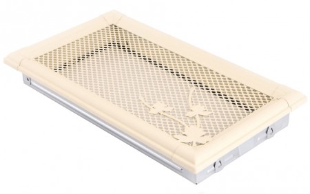 Kratka kominkowa RETRO 16x32cm kość słoniowa  