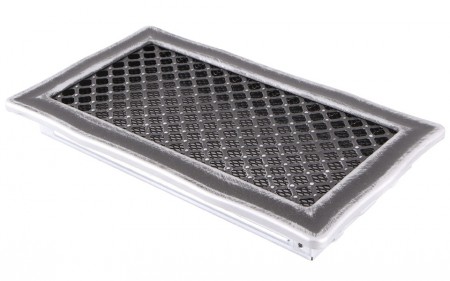 Kratka kominkowa DECO 16x32cm srebrna patyna  