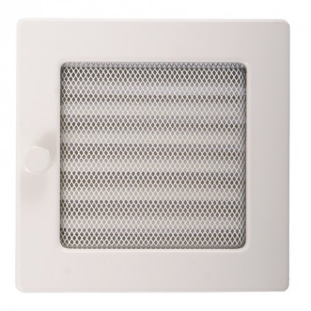 Kratka kominkowa STANDARD 17x17cm z żaluzją biała  