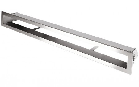 Kratka kominkowa OTWARTA 80x6cm inox