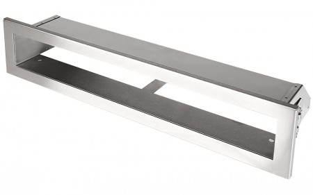 Kratka kominkowa OTWARTA 40x6cm inox