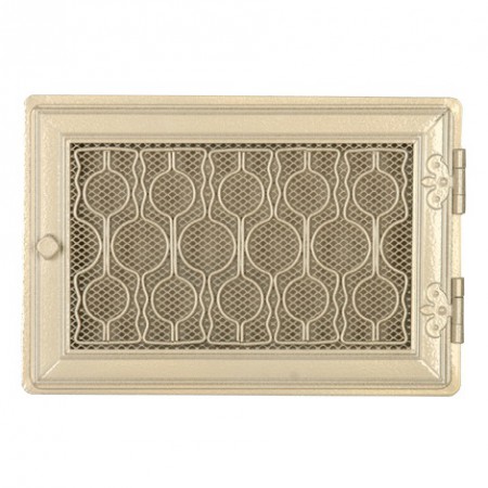 Kratka kominkowa stylowa 21x32cm biały antyk  