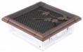 Kratka kominkowa RETRO 16x16cm z żaluzją miedziana patyna 