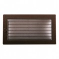 Kratka kominkowa STANDARD 17x30cm z żaluzją stara miedź  