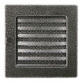 Kratka kominkowa STANDARD 17x17cm z żaluzją stare srebro