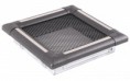 Kratka kominkowa EXCLUSIVE 16x16cm grafit / inox 