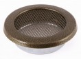 Kratka kominkowa okrągła 100mm (125mm) (160mm) stare złoto 
